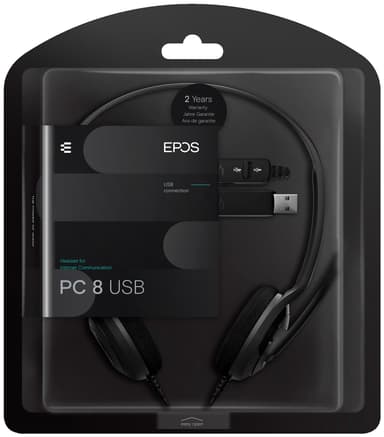 Sennheiser PC 8 USB headset (sort)