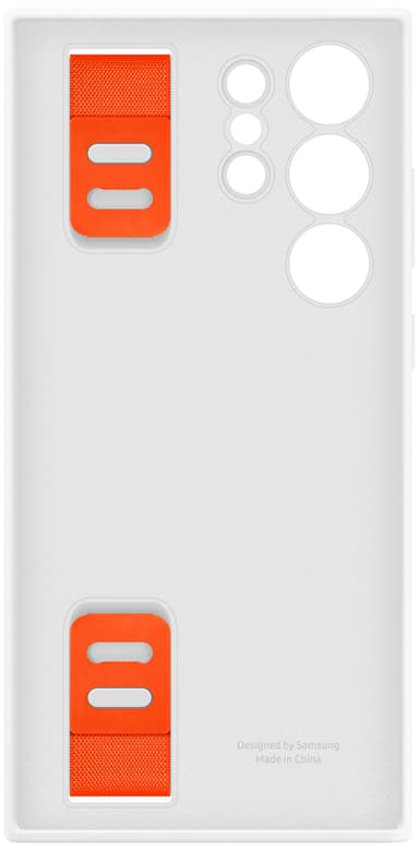 Samsung Galaxy S23 Ultra Silicone Grip deksel (hvit)