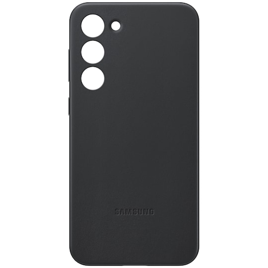 Samsung Galaxy S23+ Leather deksel (sort)