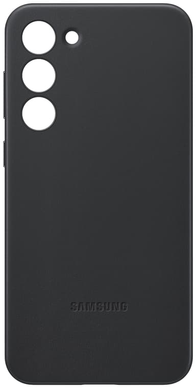Samsung Galaxy S23+ Leather deksel (sort)