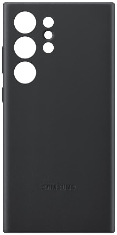 Samsung Galaxy S23 Ultra Leather deksel (sort)