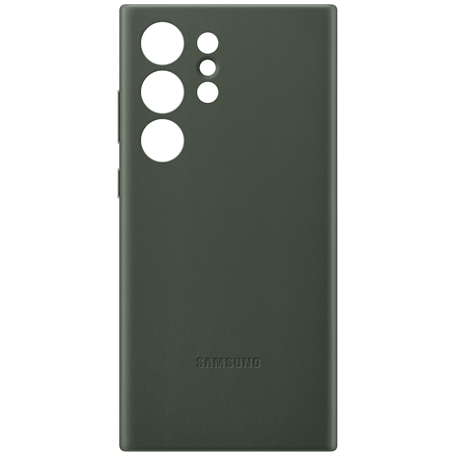 Samsung Galaxy S23 Ultra Leather deksel (grønn)