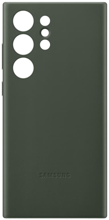 Samsung Galaxy S23 Ultra Leather deksel (grønn)