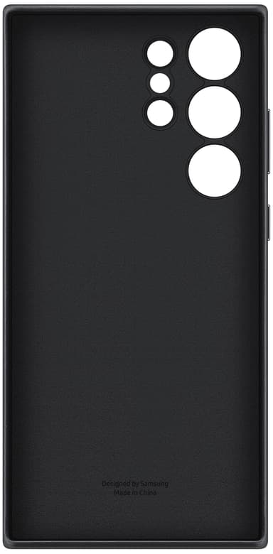 Samsung Galaxy S23 Ultra Leather deksel (sort)