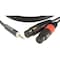 Klotz Y-kabel Stereo Minijack - XLR Hunn