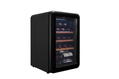 Cavecool Retro Obsidian - 19 flasker - 1 kjølesone - Svart