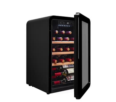Cavecool Retro Obsidian - 19 flasker - 1 kjølesone - Svart