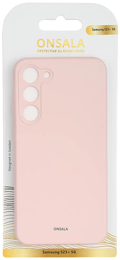 Onsala Samsung Galaxy S23+ Silicone deksel (rosa)
