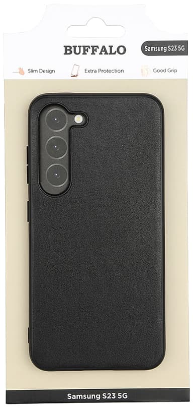 Buffalo Samsung Galaxy S23 bakdeksel (sort)