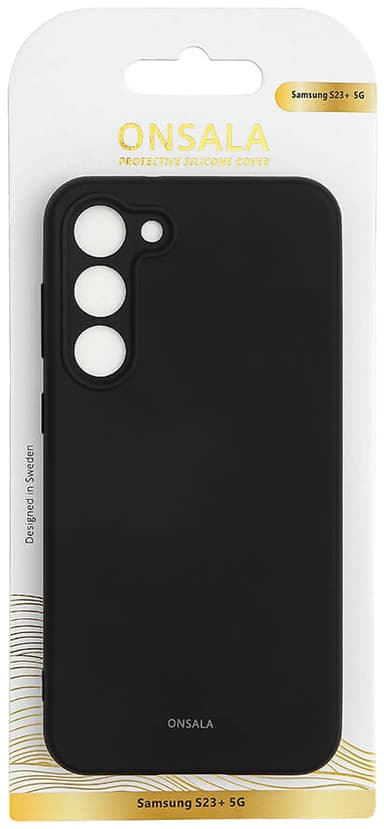 Onsala Samsung Galaxy S23+ Silicone deksel (sort)