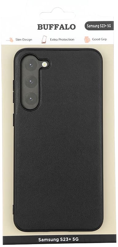 Buffalo Samsung Galaxy S23+ bakdeksel (sort)