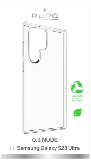 Puro Samsung Galaxy S23 Ultra 0.3 Nude deksel (gjennomsiktig)