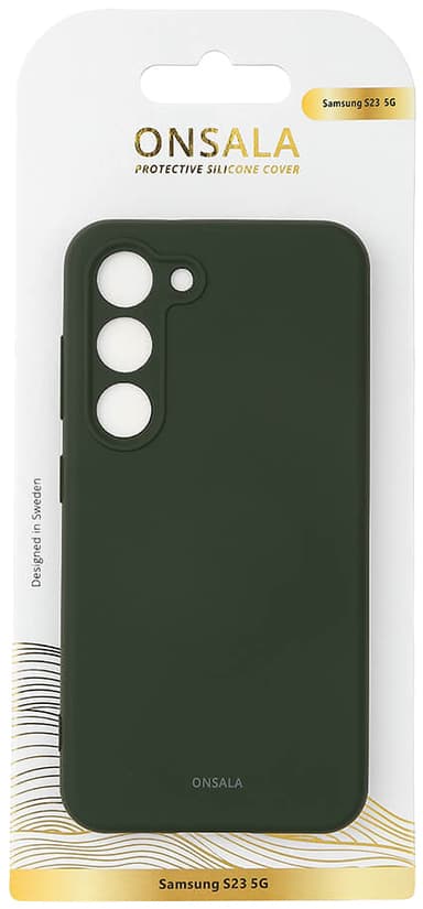 Onsala Samsung Galaxy S23 Silicone deksel (grønn)