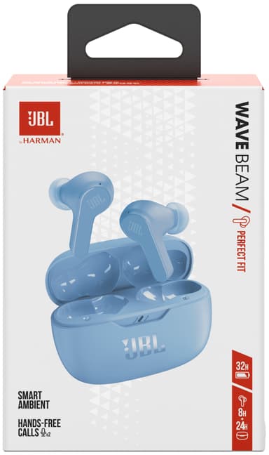 JBL Wave Beam helt trådløse in-ear hodetelefoner (blå)