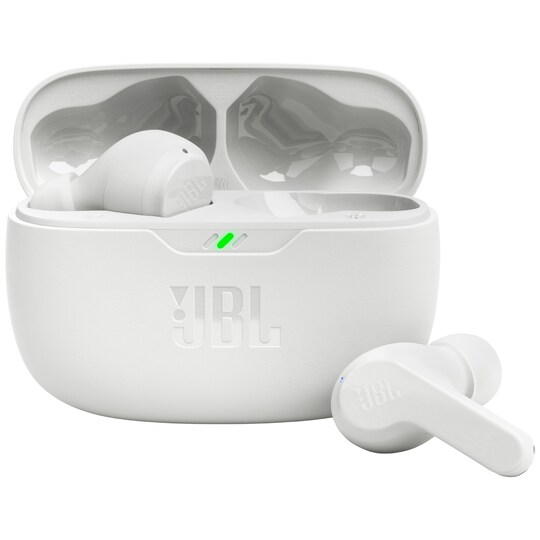 JBL Wave Beam helt trådløse in-ear hodetelefoner (hvit)