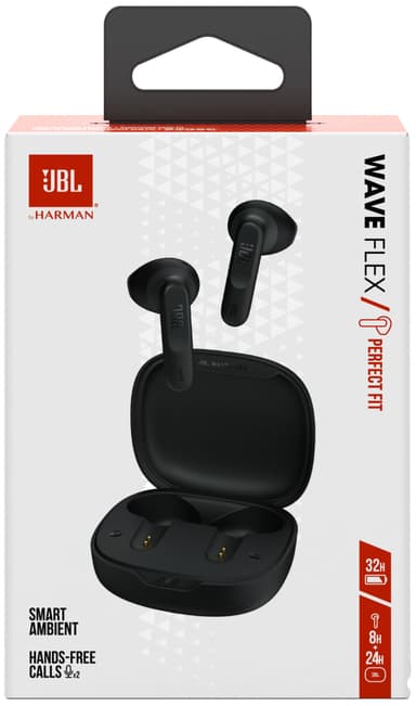 JBL Wave Flex helt trådløse in-ear hodetelefoner (sort)