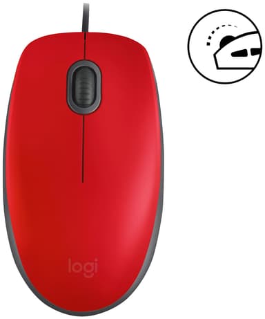 Logitech M110 Silent kablet mus (rød)
