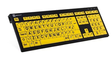 Logickeyboard XLPrint PC NERO Slim Line