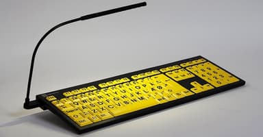 Logickeyboard XLPrint PC NERO Slim Line