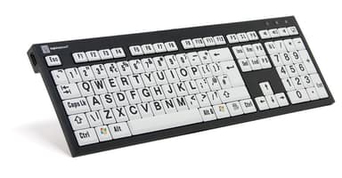 Logickeyboard XLPrint PC NERO Slim Line