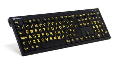 Logickeyboard XLPrint PC NERO Slim Line