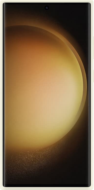 Samsung Galaxy S23 Ultra Silicone deksel (beige)