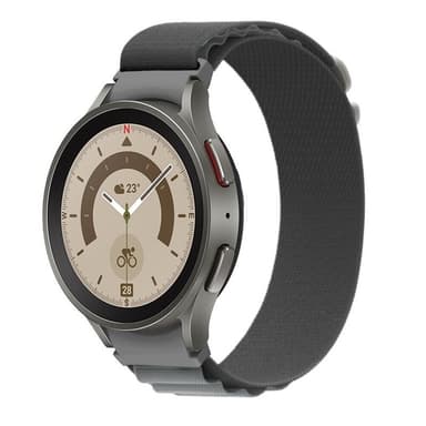 Artic Elastisk nylon armbånd Samsung Galaxy Watch 5 Pro (45mm) - Grå
