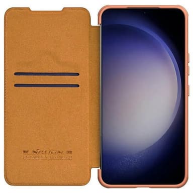 Nillkin Qin Pro flipdeksel Samsung Galaxy S23 Plus - Brun