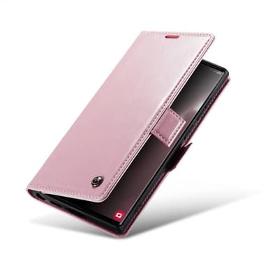 CaseMe Lommebok 3-kort Samsung Galaxy S23 Ultra - Lyserosa