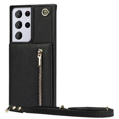 Zipper halskjede deksel Samsung Galaxy S23 Ultra - Sort
