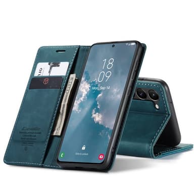 CaseMe Smart Magnet Flipdeksel Samsung Galaxy S23 Plus - Blå