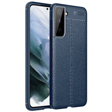 Lærmønstret TPU-deksel Samsung Galaxy S23 Plus - Blå