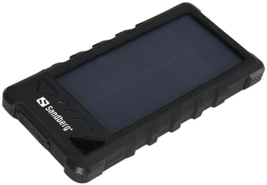 16.000 mAh utendørs solcellebank, svart