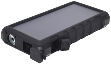 24 000 mAh utendørs solenergibank, svart