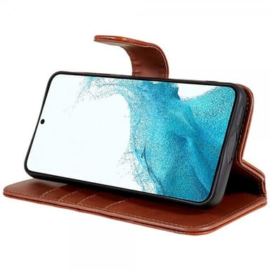 Nordic Covers Samsung Galaxy S23 Plus Etui Essential Leather Maple Brown