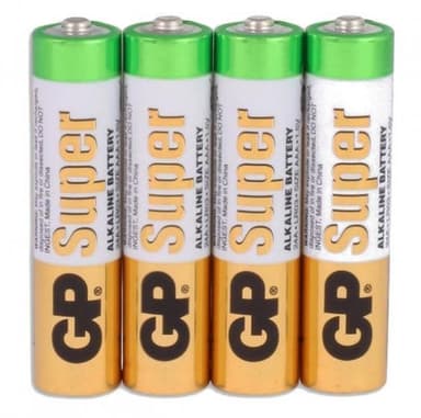 batterier Super AA alkalisk per 4 stk