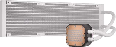 Corsair iCUE H150i 360mm Elite Capellix XT CPU vannkjøler (hvit)