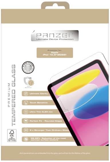 Panzer iPad 10,9" skjermbeskytter