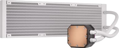 Corsair iCUE H150i 360mm Elite Capellix XT CPU vannkjøler (hvit)