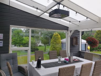 Provida Flexi 2000W terrassevarmer PVMAF2000BLK (sort)
