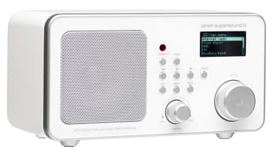 Pinell Supersound II+ DAB+/FM/Internett radio(hvit)