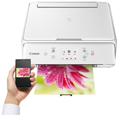 Canon Pixma TS6051 AIO inkjet-skriver (hvit)
