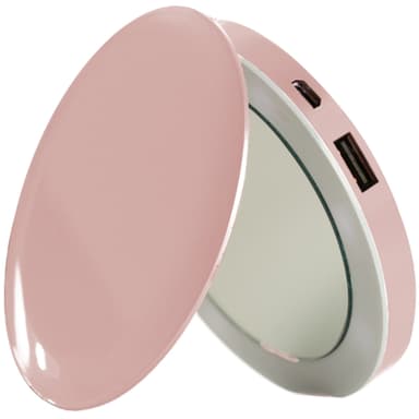 Hyper Pearl sminkespeil + powerbank (rosegull)