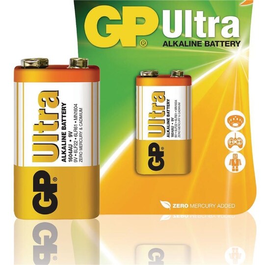 Alkaline Batteri 9 V Ultra 1-Blister