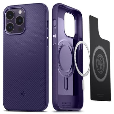 Spigen iPhone 14 Pro Max Deksel Mag Armor MagFit Deep Purple