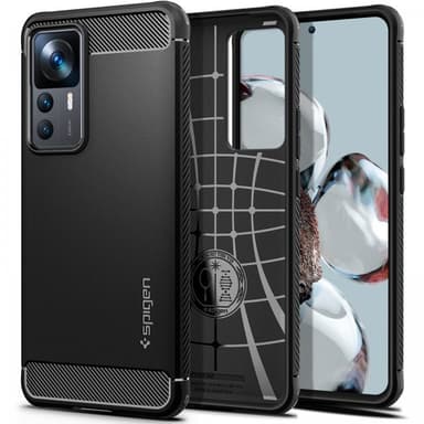 Spigen Xiaomi 12T/12T Pro Deksel Rugged Armor Matte Black