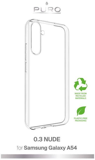 Puro Samsung Galaxy A54 5G 0.3 Nude deksel (transparent)