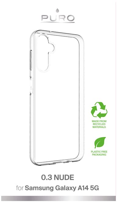 Puro Samsung Galaxy A14 5G 0.3 Nude deksel (transparent)