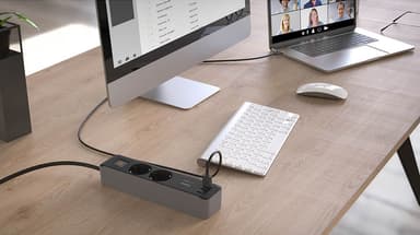 Hama 2-veis grenuttak med USB-lading