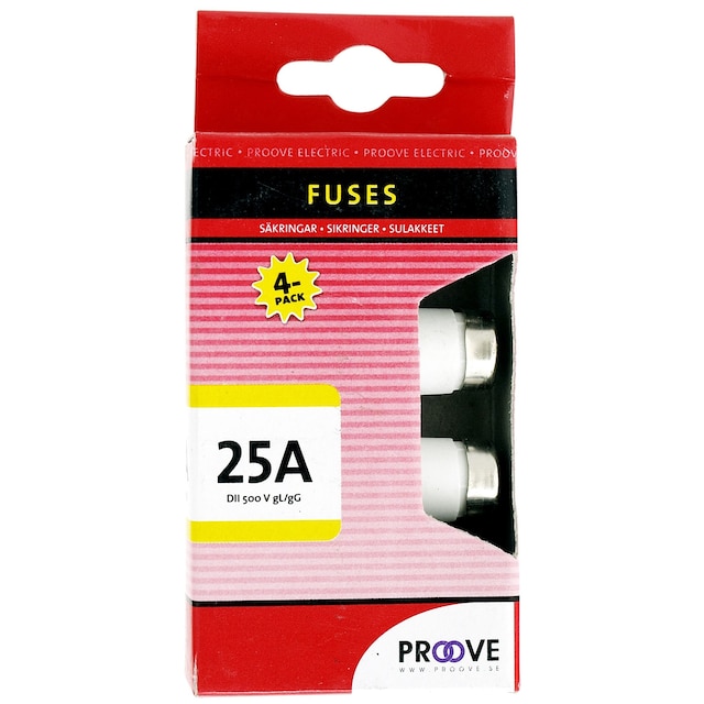 Proove sikring 25A (4pk)